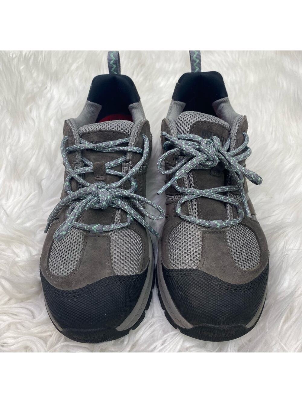 Worx Women's Steel Toe Slip Resistant Work Shoes‎ Gray Size 7M Athletic